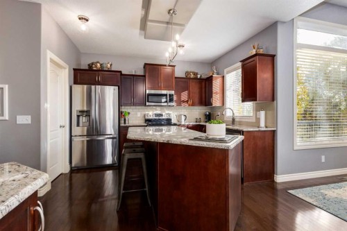 27 Tuscany Estates Drive Nw, Calgary, AB - Indoor Photo Showing Kitchen With Stainless Steel Kitchen