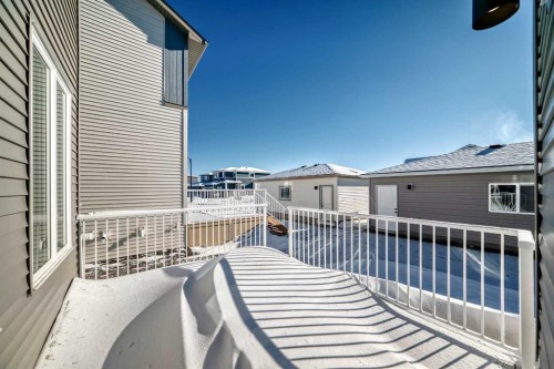 44 Ellen Lane, Crossfield, AB - Outdoor With Deck Patio Veranda With Exterior