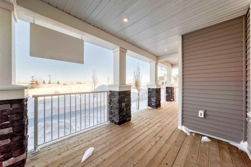 44 Ellen Lane, Crossfield, AB - Outdoor With Deck Patio Veranda With Exterior