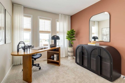 75 Bluerock Terrace Sw, Calgary, AB - Indoor Photo Showing Office