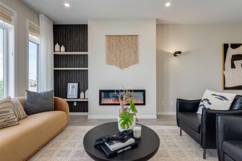 75 Bluerock Terrace Sw, Calgary, AB - Indoor Photo Showing Living Room