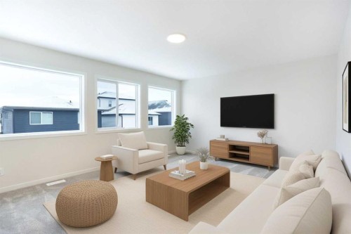 53 Creekside Passage Sw, Calgary, AB - Indoor Photo Showing Living Room