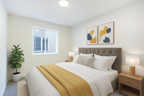 53 Creekside Passage Sw, Calgary, AB - Indoor Photo Showing Bedroom