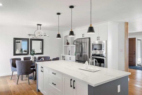 1040 Lake Ontario Drive Se, Calgary, AB - Indoor Photo Showing Kitchen With Upgraded Kitchen