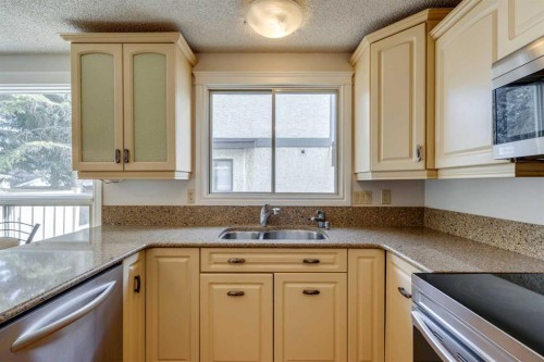203 Edgeland Road Nw, Calgary, AB - Indoor Photo Showing Kitchen With Double Sink