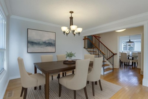 203 Edgeland Road Nw, Calgary, AB - Indoor Photo Showing Dining Room