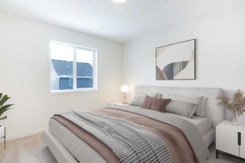 65 Creekside Passage Sw, Calgary, AB - Indoor Photo Showing Bedroom