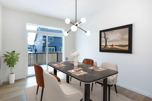 65 Creekside Passage Sw, Calgary, AB - Indoor Photo Showing Dining Room
