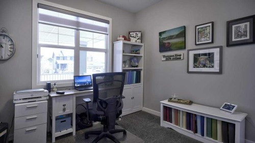 269 Boulder Creek Drive Se, Langdon, AB - Indoor Photo Showing Office