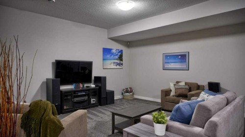 269 Boulder Creek Drive Se, Langdon, AB - Indoor Photo Showing Living Room