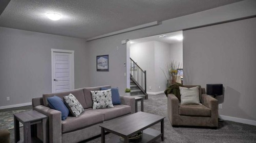 269 Boulder Creek Drive Se, Langdon, AB - Indoor Photo Showing Living Room