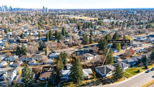 126 Winston Drive Sw, Calgary, AB - Outdoor With View