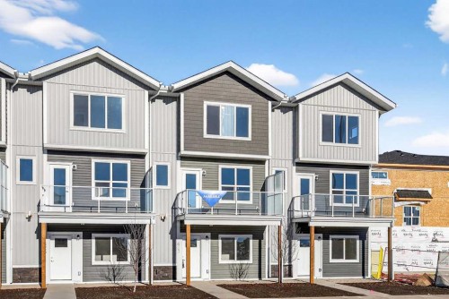 627-132 Red Embers Link Ne, Calgary, AB - Outdoor With Balcony With Facade