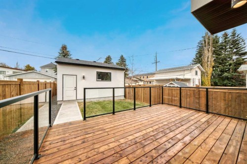 214 27 Avenue Nw, Calgary, AB - Outdoor With Deck Patio Veranda With Exterior