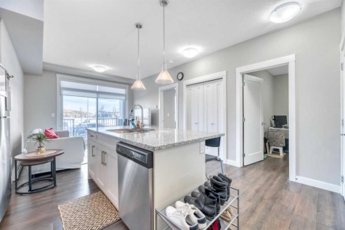 119-10 Walgrove Se, Calgary, AB - Indoor Photo Showing Kitchen With Upgraded Kitchen