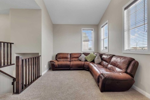 1564 Copperfield Boulevard Se, Calgary, AB - Indoor Photo Showing Living Room