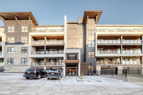 8206-1802 Mahogany Boulevard Se, Calgary, AB - Outdoor With Balcony With Facade