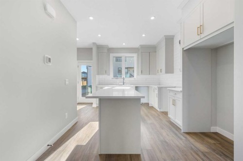 45 Ambleton Boulevard Nw, Calgary, AB - Indoor Photo Showing Kitchen