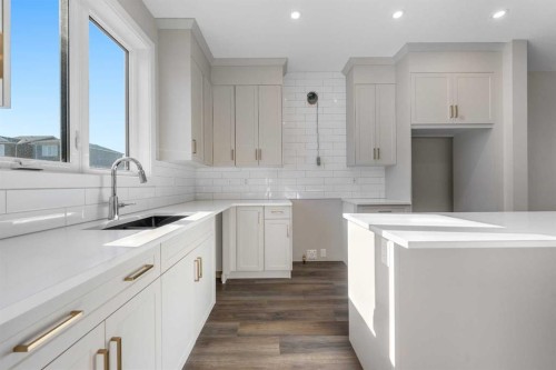 45 Ambleton Boulevard Nw, Calgary, AB - Indoor Photo Showing Kitchen