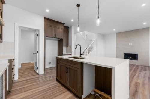 134 Northern Lights Crescent, Langdon, AB - Indoor Photo Showing Kitchen With Upgraded Kitchen