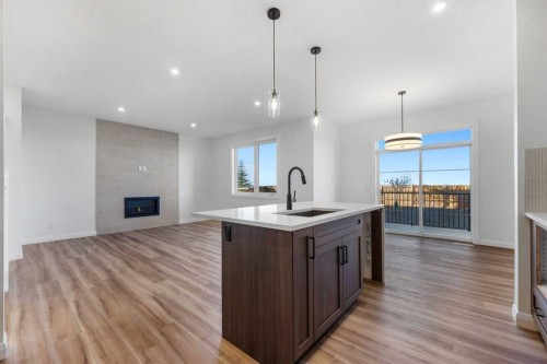 134 Northern Lights Crescent, Langdon, AB - Indoor Photo Showing Kitchen With Upgraded Kitchen