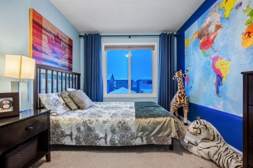 1071 Cornerstone Street Ne, Calgary, AB - Indoor Photo Showing Bedroom