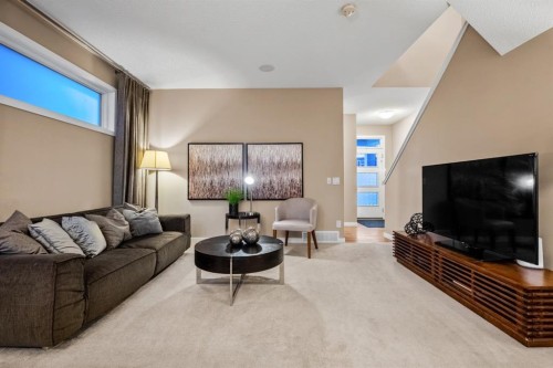 1071 Cornerstone Street Ne, Calgary, AB - Indoor Photo Showing Living Room