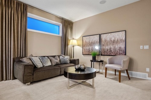 1071 Cornerstone Street Ne, Calgary, AB - Indoor Photo Showing Living Room