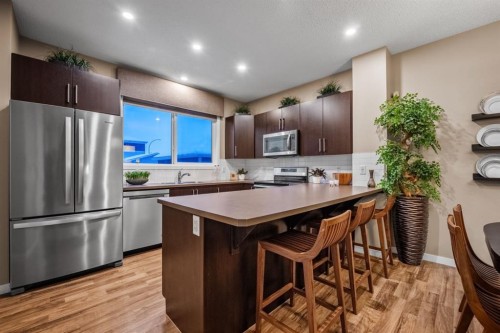 1071 Cornerstone Street Ne, Calgary, AB - Indoor Photo Showing Kitchen