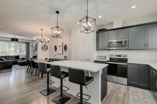 53 Seton Manor Se, Calgary, AB - Indoor Photo Showing Kitchen With Upgraded Kitchen