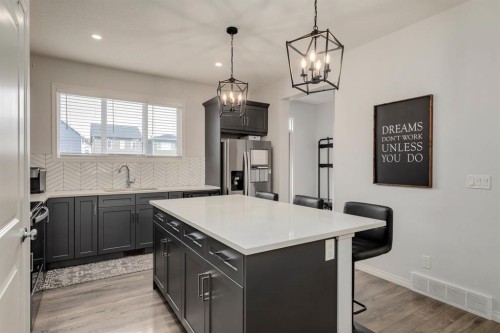 53 Seton Manor Se, Calgary, AB - Indoor Photo Showing Kitchen With Upgraded Kitchen