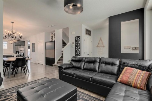 53 Seton Manor Se, Calgary, AB - Indoor Photo Showing Living Room