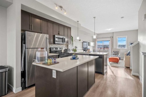 51 Redstone Circle Ne, Calgary, AB - Indoor Photo Showing Kitchen With Stainless Steel Kitchen With Upgraded Kitchen