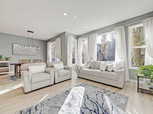 788 New Brighton Drive Se, Calgary, AB - Indoor Photo Showing Living Room