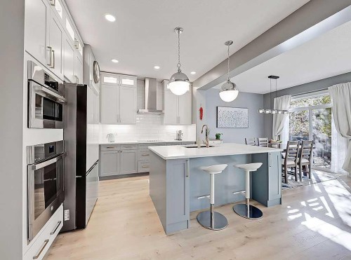 788 New Brighton Drive Se, Calgary, AB - Indoor Photo Showing Kitchen With Upgraded Kitchen