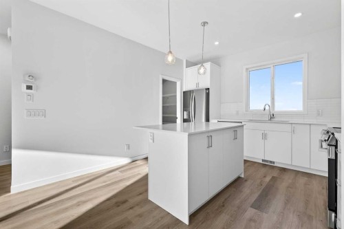 609-132 Red Embers Link Ne, Calgary, AB - Indoor Photo Showing Kitchen With Upgraded Kitchen