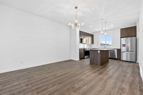 92 Creekside Drive Sw, Calgary, AB - Indoor Photo Showing Kitchen With Stainless Steel Kitchen With Upgraded Kitchen