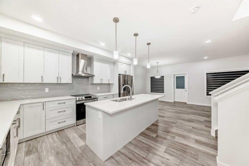 165 Savanna Passage Ne, Calgary, AB - Indoor Photo Showing Kitchen With Upgraded Kitchen