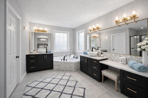 187 Gleneagles View, Cochrane, AB - Indoor Photo Showing Bathroom