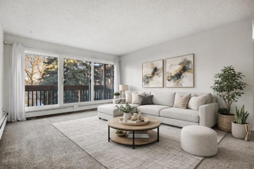 307-816 89 Avenue Sw, Calgary, AB - Indoor Photo Showing Living Room