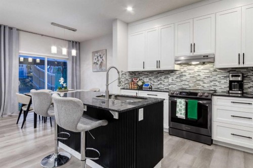 110 Sage Bank Grove Nw, Calgary, AB - Indoor Photo Showing Kitchen With Upgraded Kitchen