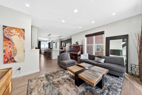 503 Nolanfield Villas Nw, Calgary, AB - Indoor Photo Showing Living Room