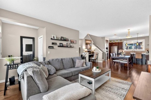 90 Walden Crescent Se, Calgary, AB - Indoor Photo Showing Living Room