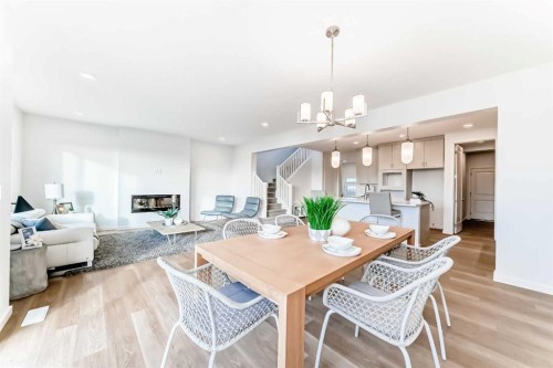 44 Creekside Path Sw, Calgary, AB - Indoor With Fireplace