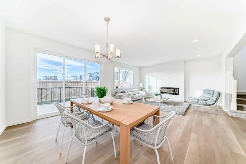 44 Creekside Path Sw, Calgary, AB - Indoor With Fireplace