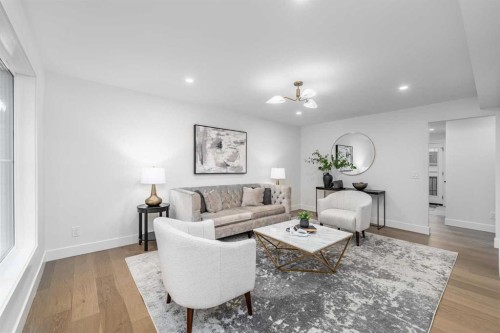 1152 Lake Sundance Crescent Se, Calgary, AB - Indoor Photo Showing Living Room