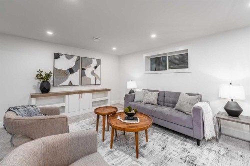 1152 Lake Sundance Crescent Se, Calgary, AB - Indoor Photo Showing Living Room