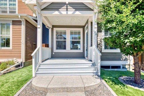 48 Auburn Bay Crescent Se, Calgary, AB - Outdoor With Deck Patio Veranda With Facade