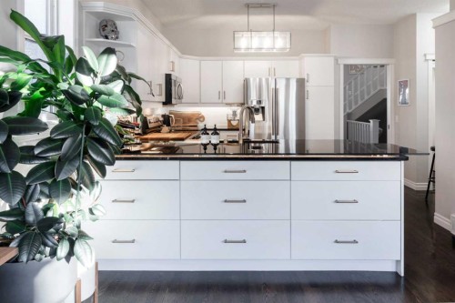 3611 1 Street, Calgary, AB - Indoor Photo Showing Kitchen With Upgraded Kitchen