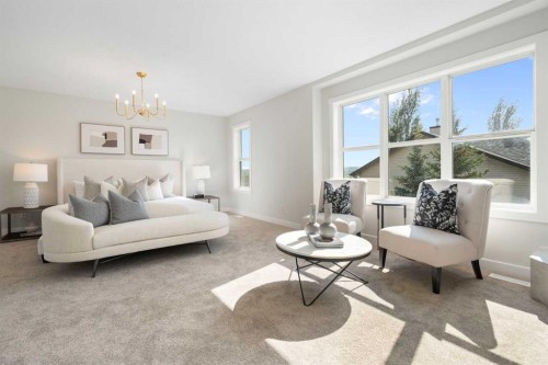 335 Hidden Creek Boulevard Nw, Calgary, AB - Indoor Photo Showing Living Room